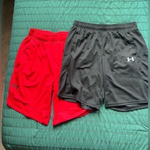 2 pairs of Boys Under Armour shorts